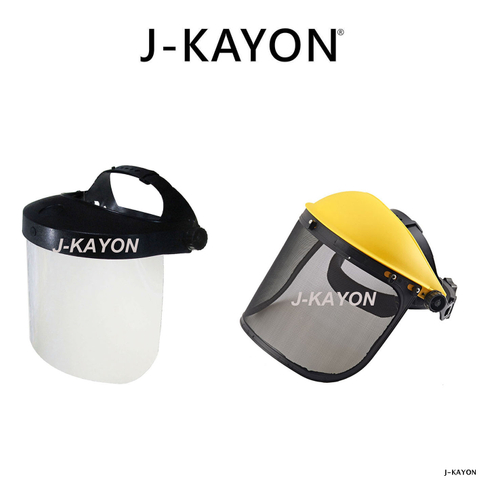 防護面罩-頭戴型-鏡片內鑲式與鏡片外鎖式